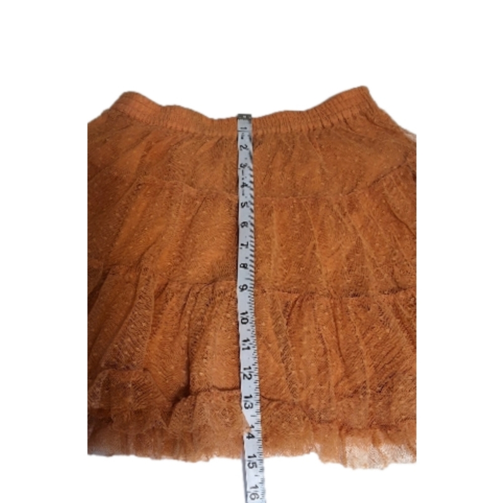 Turn Heads in This Apricot Lace Skirt - Perfect for Parties, Clubs, or Festivals - Picture 5 of 8